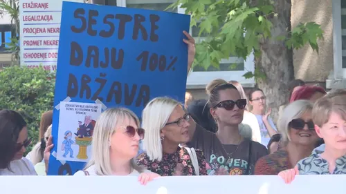 Protesti zdravstvenih radnika HNK